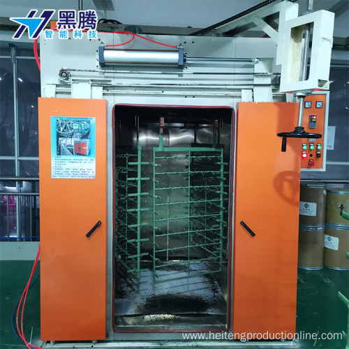 Automatic door opening oven